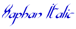 Xaphan Italic fonte